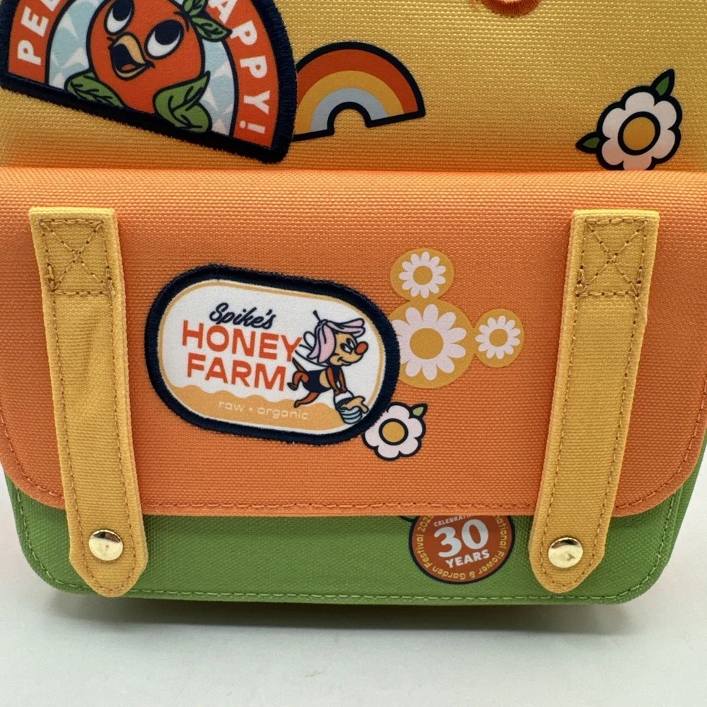 Disney‎ Parks Loungefly 2025 EPCOT Flower & Garden Orange Bird Backpack NEW NWT